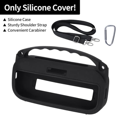 Silicone Cover Compatible with Bose SoundLink Flex 2nd Gen/Bose SoundLink Flex Portable Speaker (Black) - color: Black, size: Silicone Cover