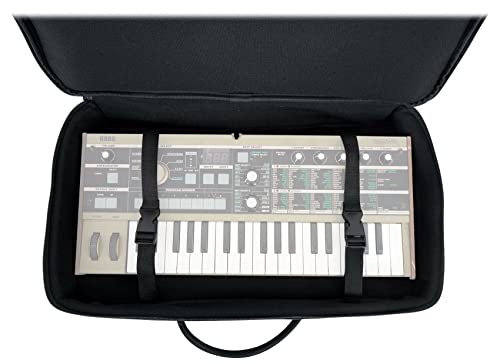 Rockville MCB22 Gig Bag Case for DJ MIDI Keyboard Controllers Guitar Pedal Boards, 23" Fit, Durable Padded Rainproof Design, Multiple Pockets, Adjustable Straps, for Musicians and DJs | Fits Guitar Pedals, Heavy-Duty Nylon, 8MM Foam Padding, YKK Zippers,