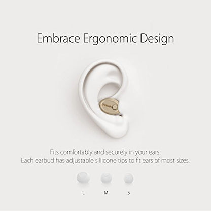G8 Bluetooth Earpiece Wireless Mini Earbud, 6 Hrs Playtime 2 Magnetic USB Chargers Invisible Headphone Tiny Smallest Headset Car Earphone with Mic for Samsung Galaxy -Khaki (1 Piece) - color: Khaki