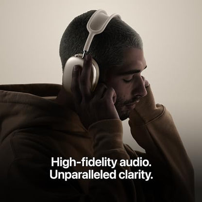 Apple AirPods Max 2 Wireless Over-Ear Headphones, Active Noise Cancellation, Adaptive Audio, Personalized Spatial Audio, Live Translation, Bluetooth Headphones – Starlight with AppleCare+ (2 years) - color: Starlight