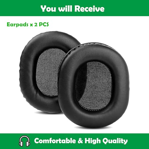 Professional Replacement Earpads Cushions Compatible with JVC HA-S90BN HA-S70BT Headphones Ear Pads with Softer Protein Leather/Memory Foam