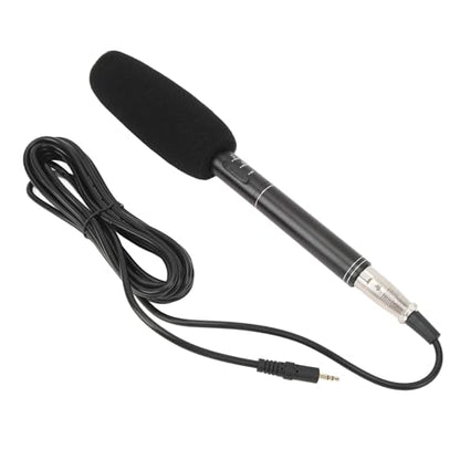 Microphone, Professional XLR Condenser Microphone with Dual Pickup Modes for DSLR Cameras