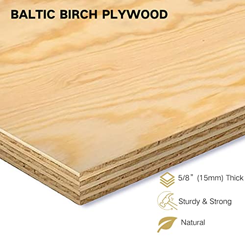 Sound Town DIY Solid Baltic Birch Plywood Slanted 16U Studio Rack, Weathered Brown, Rubber Feet, Casters (SDRK-16TB) - size: 16U,Weathered Brown