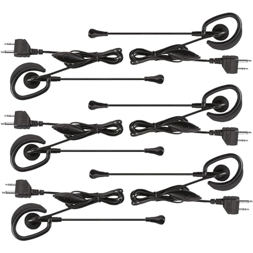 Midland AVP1 VOX Hands-Free Microphone Headsets for Midland Handheld Radios - 6 Pack