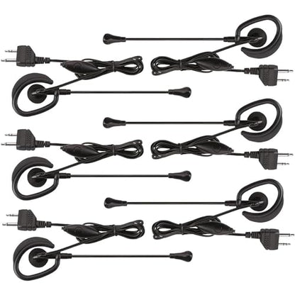 Midland AVP1 VOX Hands-Free Microphone Headsets for Midland Handheld Radios - 6 Pack