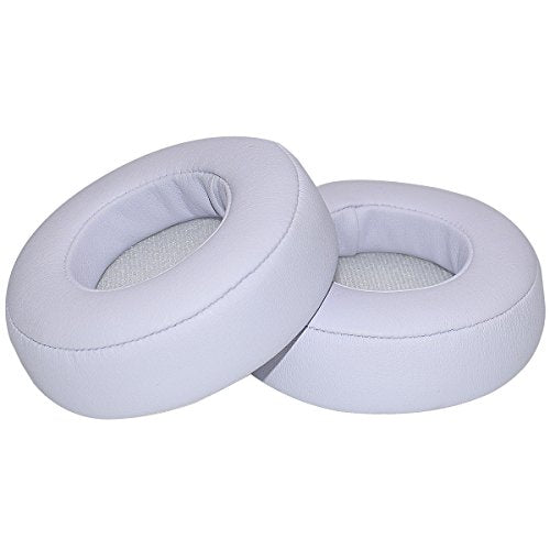 Alitutumao Replacement Earpads Ear Cushions Ear Cups Repair Parts for Monster Beats by Dr. Dre Pro Detox Headphones Memory Foam Ear Pads (White Earpads) - color: White Earpads