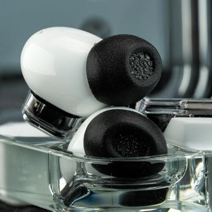 Comply TWo-230-A Premium Memory Foam Replacement Ear Tips | For JBL Tour Pro 3, Nothing Ear & OnePlus Buds; Comfort, Noise Isolation, secure fit; Black, Large (3 Pairs) - size: Large