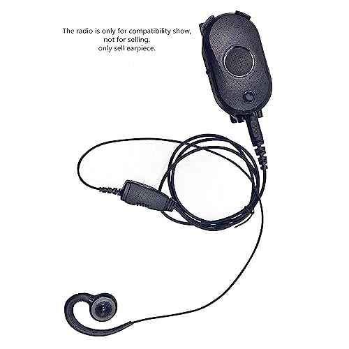 clp 1010e 1040e 1080e Earpiece with Mic C Swivel Over Cover Ear Piece Walkie Talkie Ptt Headset Compatible with Motorola Business Two Way Radio clp1010e clp1040e clp1080e CLP1083e clp446e