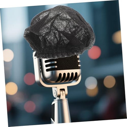 TOYANDONA 200pcs Mic Windscreen Protectors Disposable Covers Microphone Case Soundproofing for Studio Use Easy Replacement