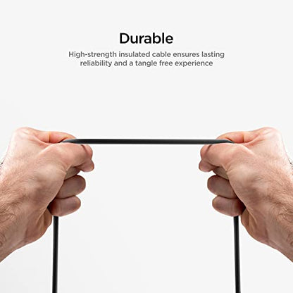 GALVANOX 2.5mm to 3.5mm aux Cable for Bose Headphone Cable Compatible with B0SE QC35 II / QC45 (Black)