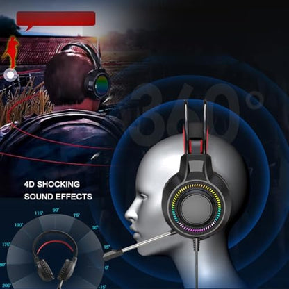 Comfort Over Ear Headphones Adaptives Headband Heavy Bass Enhanceds Sound Quality