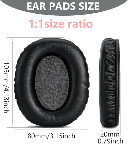 Replacement Ear Pads Compatible with AKG K371 Black | Also suitable for AKG K361 K361BT K371BT wired wireless headphones High-quality protein leather ear pads earmuffs