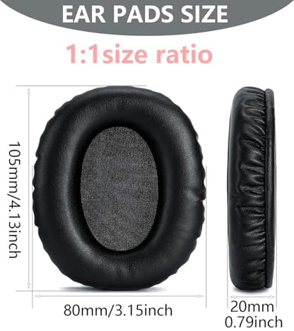 Replacement Ear Pads Compatible with AKG K371 Black | Also suitable for AKG K361 K361BT K371BT wired wireless headphones High-quality protein leather ear pads earmuffs