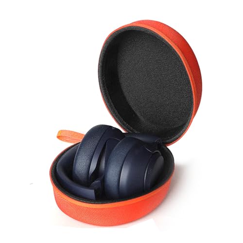 Hard Travel Headphone Carrying Case for Skullcandy Riff 2, Riff, Crusher Evo, Crusher ANC, Crusher 360, Hesh 3, Hesh ANC, Hesh Evo, for Beats Solo 3, Studio Pro On-Ear and Over-Ear Headphones (Orange)