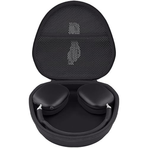 Hard Case for Apple AirPods Max 2/AirPods Max Wireless Headphones - color: Black Case