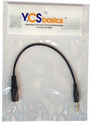 YCS basics 3.5mm Smartphone TRRS Headset to TRS Headphones Adapter (Removes the Microphone Channel)