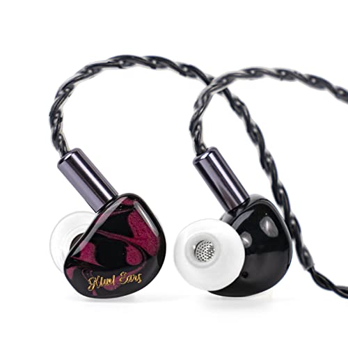 Linsoul Kiwi Ears Cadenza 10mm Beryllium Dynamic Driver IEMs, Red | with 3D-Printed Shell, Audiophile Sound Balance, Detachable 0.78 2pin 3.5mm IEM Cable for Music Enthusiasts Musicians - color: Red