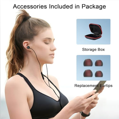 USB C Headphone Wired Earbuds for Samsung S26 S25 Ultra S24 A16 A17 | in-Ear Earbuds Wired Noise Isolating With Microphone for iPhone 17 16 Pro Max/iPad 11 A16/Pixel/Android Small Ear Kids - color: Black