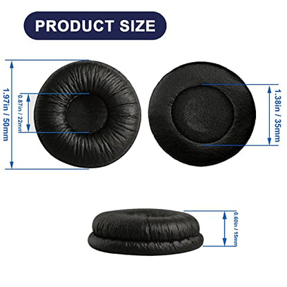 Ear Cushions for Plantronics Headset Replacement Ear Pads (4 Pack) | Work for Plantronics HW251N HW261N HW510 HW520 Blackwire C320 3210 3220 3320 Jabra Biz 1500 GN2000 PRO 920 9450 Headphones
