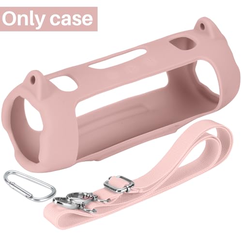 Silicone Cover Compatible with JBL Charge 6 Waterproof Speaker | Flexible Silicone Cover,Smooth Touch, Simple Removal,Portable Fit,Pink Case - color: Pink, size: Silicone Cover