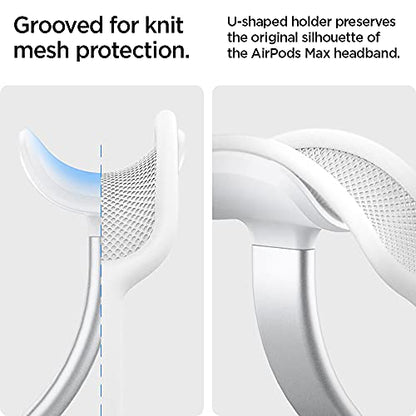 Spigen Premium Aluminum Headphone Stand for AirPods Max 1/2 (2020/2026) | Universal Compatibility for AirPods Max, Sonos Ace, Bose, Beats, Sony, PlayStation, etc [Charger Not Included] - Silver - color: Silver
