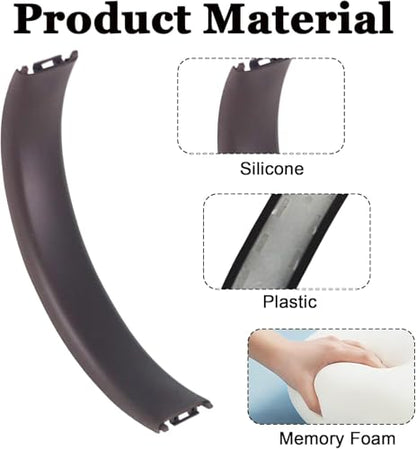Headband & Hinge & Cushion Pad for Beats Studio Pro Headphone,Deep Brown | Durable Replacement Headband,Studio Pro Parts Accessories Repair Kit Set ,As Same As The OEM - color: Deep Brown