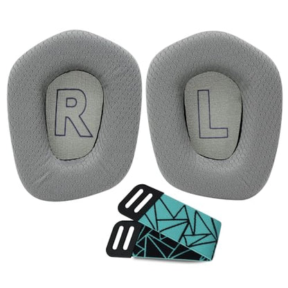 Earpads Replacement for Logitech G733 G535 G335 Lightspeed Wireless Gaming Headset, Ear Pads Cushions with Comfort Noise Isolation Foam (Gray) - color: Gray