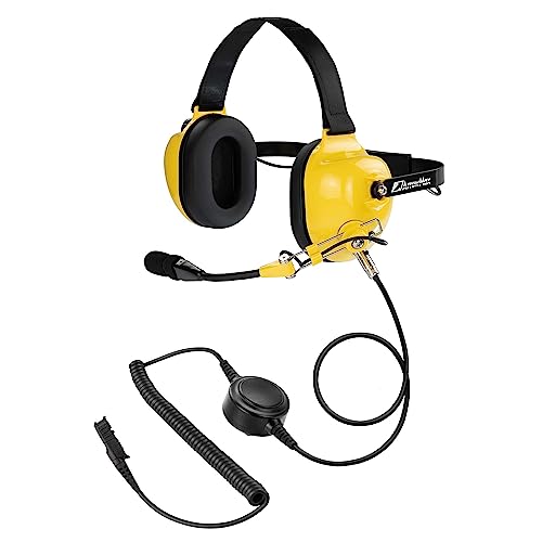 Arrowmax AHDH0032-YW-AX Noise Cancelling Headset Compatible with Motorola Radio R5 XPR 3300e XPR3500 XPR3300 XPR3300e XPR3500e XPR3300 XPR3500 - size: Yellow Color