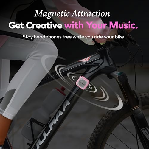 CHARGEWORX Magnetic Bluetooth Speaker and Phone Stand, Portable Mini Speaker, USB-C Rechargeable Wireless Device for High-Fidelity Audio, Compatible with MagSafe iPhone 16/15/14/13/12 Case, Pink - color: Pink