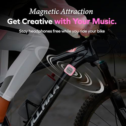 CHARGEWORX Magnetic Bluetooth Speaker and Phone Stand, Portable Mini Speaker, USB-C Rechargeable Wireless Device for High-Fidelity Audio, Compatible with MagSafe iPhone 16/15/14/13/12 Case, Pink - color: Pink