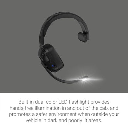 Garmin dēzl™ Headset 110, Premium Trucking Headset | Single-Ear Wireless Trucking Headset, Active Noise Cancellation, Memory Foam Ear Pad, Built-In Flashlight - style: Single-Ear