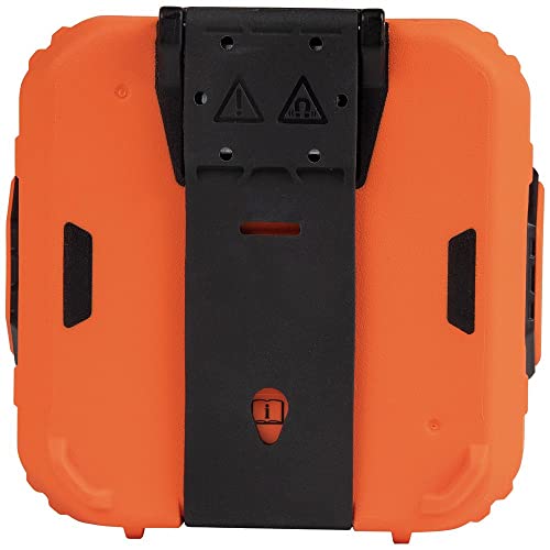KLEIN TOOLS AEPJS2 Bluetooth Speaker with Magnetic Strip and Hook, Rechargeable, Wireless and Aux Capable, Hands Free Capable, 10 Hr Run Time, IP54 Dust and Water Resistant