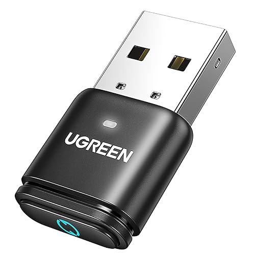 UGREEN Bluetooth 5.3 Adapter for PS4 PS5 USB Audio Transmitter APTX Connecting Bluetooth Headphones to PS5, PS4, Switch, PC, Wireless Audio Adapter (Plug & Play)