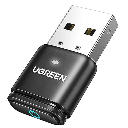 UGREEN Bluetooth 5.3 Adapter for PS4 PS5 USB Audio Transmitter APTX Connecting Bluetooth Headphones to PS5, PS4, Switch, PC, Wireless Audio Adapter (Plug & Play)
