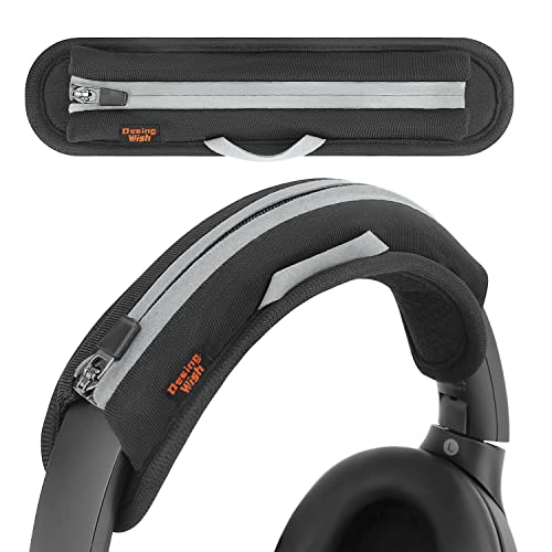 Universal Replacement Headphone Headband Cover, Headband Cushion Pad Cover Compatible with Sony, Bose, Beats, JBL Head Band Protector for Noise Canceling Stereo Headset (Black) - color: Black