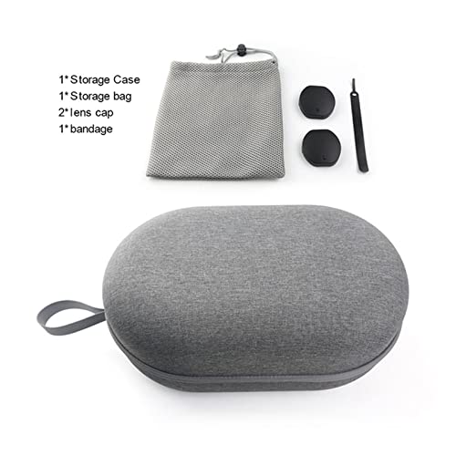 Protective Carrying Case Kit Compatible with PS-VR2, Portable Hard Storage Bag with Lens Covers,Mesh Storage Bag, Cable Tie for Headset and Touch Controllers Accessories