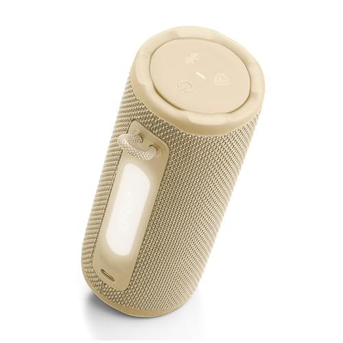 JBL Grip Portable Bluetooth Speaker, Waterproof, Ambient Light - Yellow | Up to 14 Hr Playtime, AI Sound Boost, IP68 Waterproof And Dustproof, Drop-Proof, App Control, Ideal For Outdoor And Travel - color: Yellow