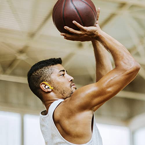 WC HookZ - Patented Upgraded Over Ear Hooks for AirPods Pro 1, 2 & AirPods 1, 2 & 3- Two Size Pairs Included in Package, Unique Left & Right Hook, Made by Wicked Cushions | Yellow Starburst - color: Yellow Starburst