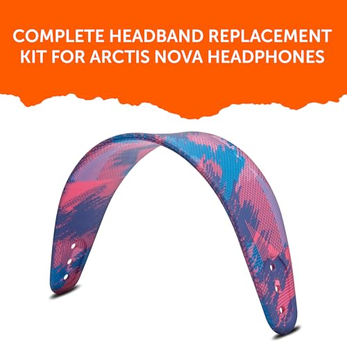 WC HeadbandZ Arctis Nova - Upgraded Silicone Headband for Arctis Nova Headsets by Wicked Cushions - Enhanced Flexibility, Comfort, and Style with Matching Earpad Designs | Speed Racer - color: Speed Racer