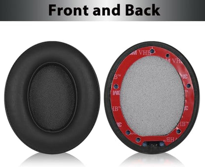 Studio3 Replacement Earpads Ear Pads Soft Protein Leather Cushion Cups Cover Compatible with Beats Studio 2 Studio 3 B0500 B0501 Wired Wireless Over-Ear Headphones (Black) | Soft Protein Leather & Memory Foam Earpad Replacement, Ear Cushions Fit Studio3 &