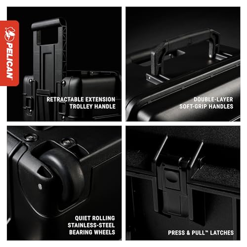 Pelican Air 1615 Case No Foam - Black - color: Black, size: No Foam (Empty Case)
