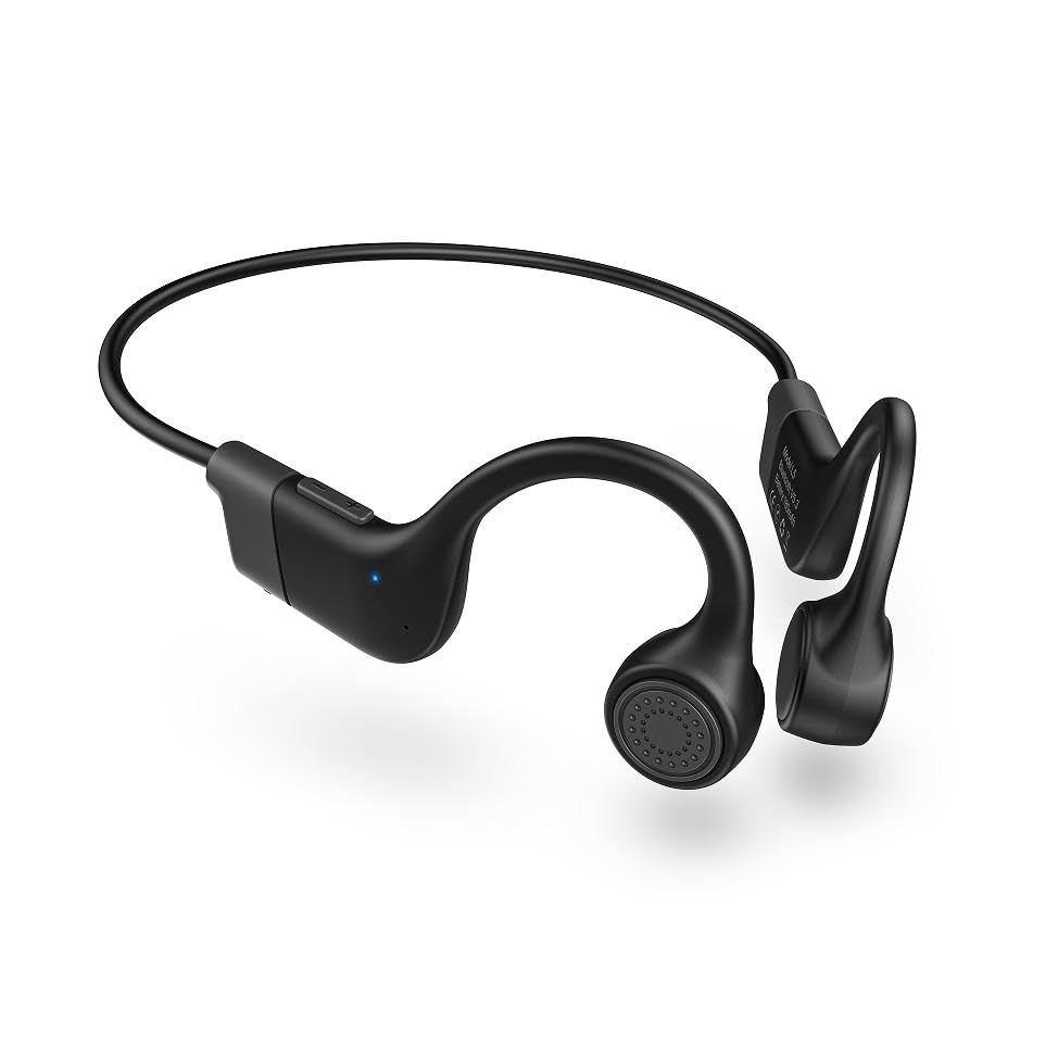 Bone Conduction Headphones, 2026 Upgraded Open-Ear Bluetooth Wireless Sport Headphones,Waterproof Wireless Headphones with Built-in Mic for Sports,Workout, Running, Hiking, Cycling (Black)