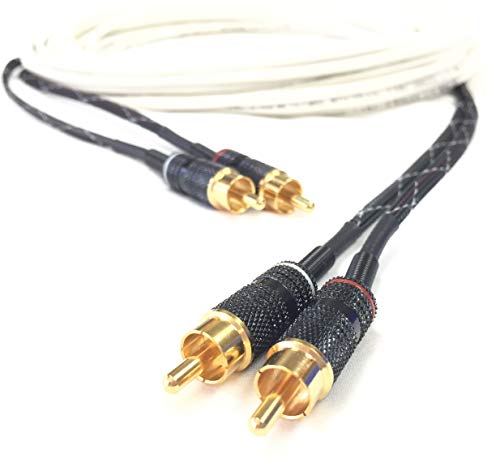 Custom Cable Connection 1 Foot Stereo RCA Plenum CL3P Audio Cable Male to Male 31092P - size: 1 Foot, style: RCA to RCA