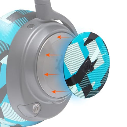 WC Side Plates for Arctis Nova Pro Wireless, Pro Wired & Nova Elite | Made by Wicked Cushions | Also fits Nova Pro Omni, 7, 7X & 7P | Cyan Prism - color: Cyan Prism