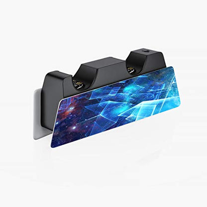 PlayVital Multidimensional Galaxy Full Set Skin Decal for ps5 Console Digital Edition, Sticker Vinyl Decal for ps5 Controller & Charging Station & Headset & Media Remote - color: Multidimensional Galaxy