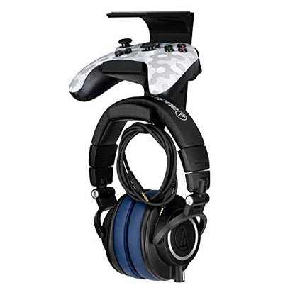 BRAINWAVZ The VULCAN - Under Desk Gamepad Controller & Headphone Hanger Holder Stand - Designed for XBOX ONE, PS4, PS3, PS5, Dualshock, Switch, PC, Steelseries, Steam & More - color: Vulcan - Controller & Headphone Mount