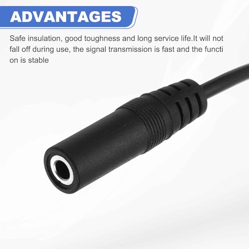 MECCANIXITY 3pcs 3.5mm Female Jack to Bare Wire Open End Replacement 26AWG TRS 2 Pole Stereo 1/8" Mono Jack to Bare Wire 34mm for Earphone Headphone Cable Repair, 19.7inches - size: 19.7inches