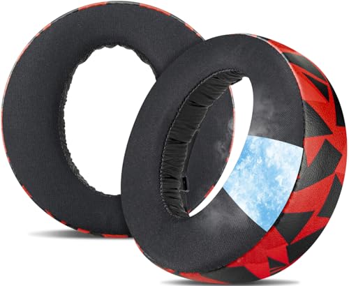 SOULWIT Earpads for Sony PS5 Pulse 3D Wireless Headset, Cooling Gel Replacement Ear Pad Cushions with Noise Isolation Foam - Red Storm - color: Red Storm