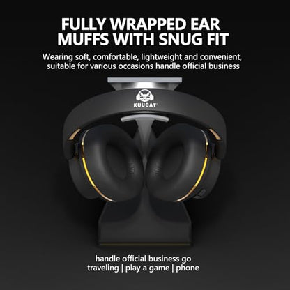 H8 BT 5.4 ANC Noise Cancelling Over-Ear Wireless Headphones (Black) | Deep Bass,120H Playtime,Foldable,High-Protein Ear Pads,1.5m 3.5mm AUX Cable,for Driving,Office,Travel,Online Class - color: Black