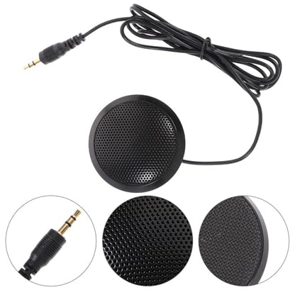 OUNONA Omnidirectional Computer Microphone with Noise Reduction and Compact Plastic Design for Recording and Video Chat, USB Plug and Play Microphone for Online Meetings and Streaming